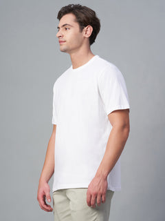 Men’s Cotton Regular Fit Crew Neck T-Shirt White