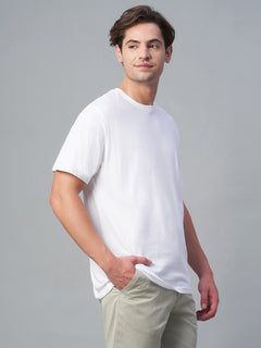 Men’s Cotton Regular Fit Crew Neck T-Shirt White