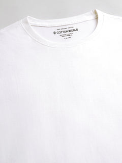 Men’s Cotton Regular Fit Crew Neck T-Shirt White