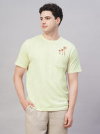 Men's Natural 100% Cotton Regular Fit Tshirt