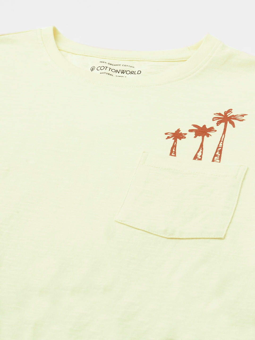 Men's Natural 100% Cotton Regular Fit Tshirt