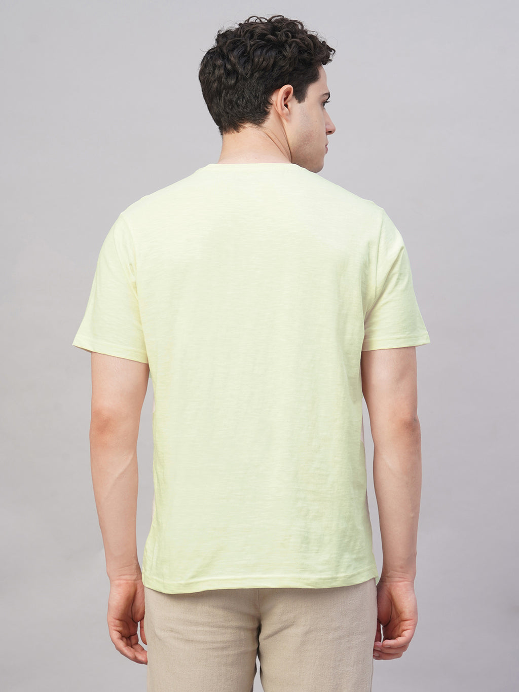 Men's Natural 100% Cotton Regular Fit Tshirt