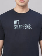 Men's Navy 100% Cotton Regular Fit Tshirt