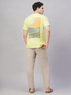 Men's Natural 100% Cotton Regular Fit Tshirt