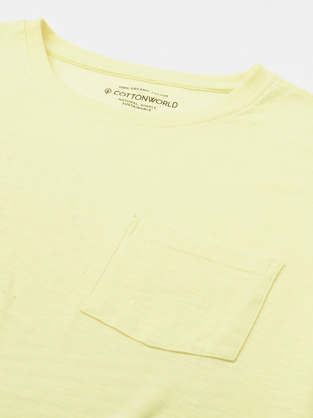 Men's Natural 100% Cotton Regular Fit Tshirt