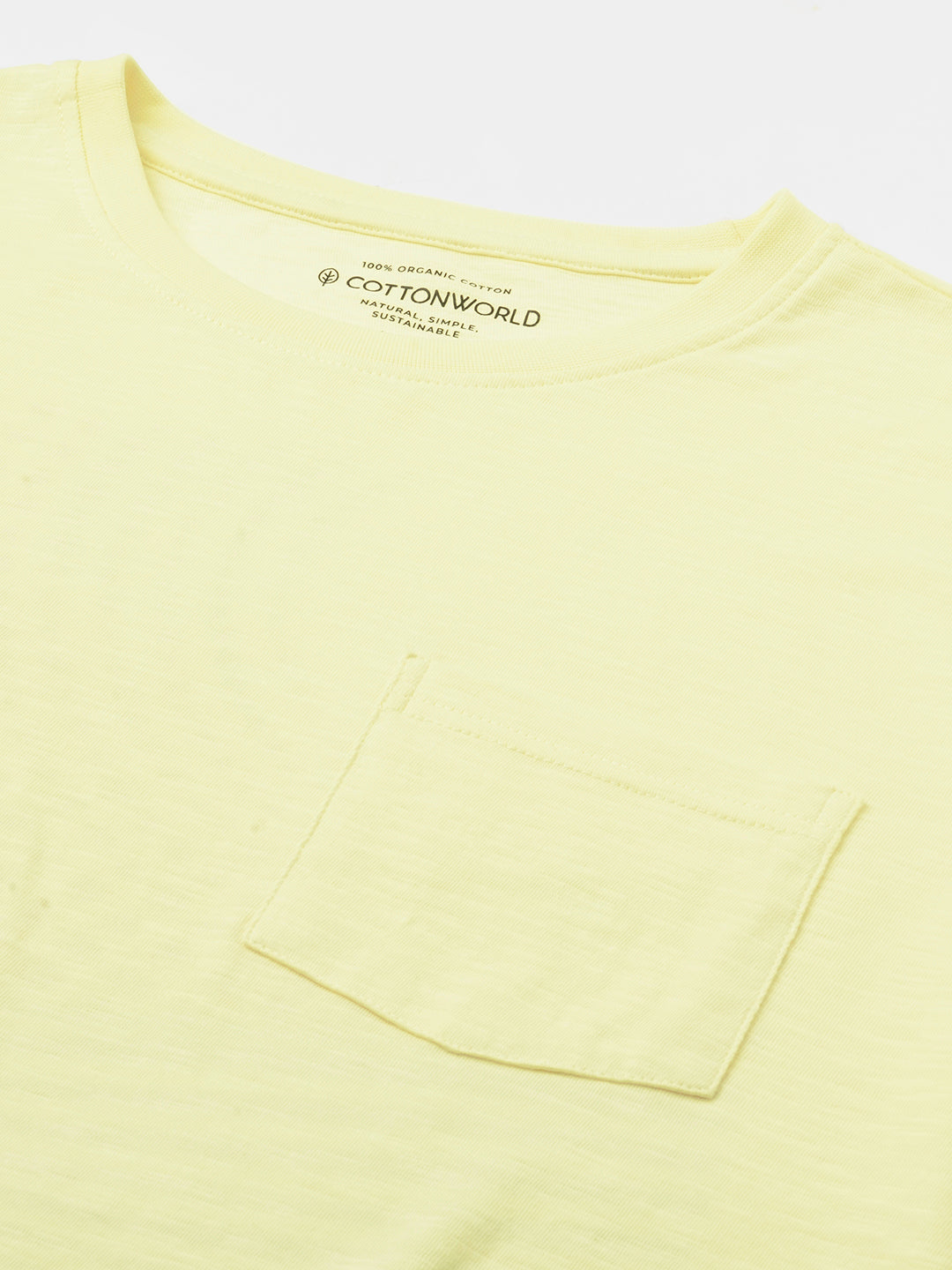 Men's Natural 100% Cotton Regular Fit Tshirt