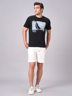 Men’s Cotton Regular Fit Half Sleeve T-Shirt Black
