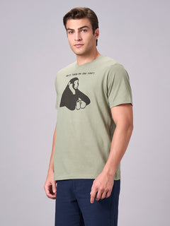 Men’s Cotton Regular Fit Half Sleeve T-Shirt Green