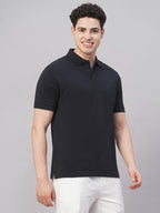 Men's Navy 100% Cotton Regular Fit Tshirt