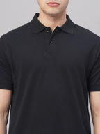 Men's Navy 100% Cotton Regular Fit Tshirt