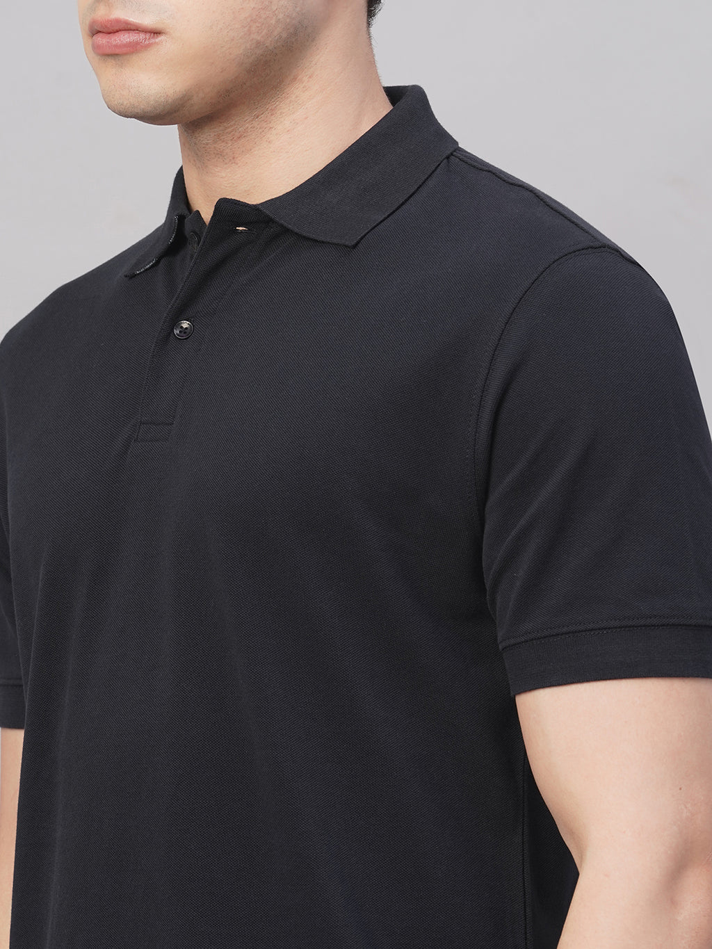 Men's Navy 100% Cotton Regular Fit Tshirt