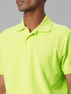 Men's Green 100% Cotton Regular Fit Tshirt