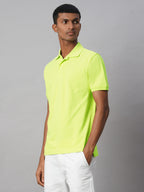 Men's Green 100% Cotton Regular Fit Tshirt