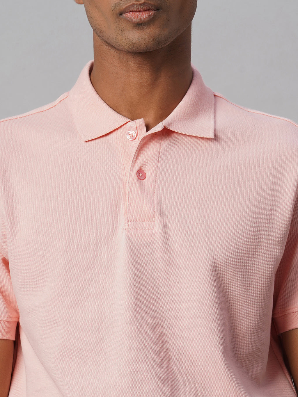 Men's Pink 100% Cotton Regular Fit Tshirt