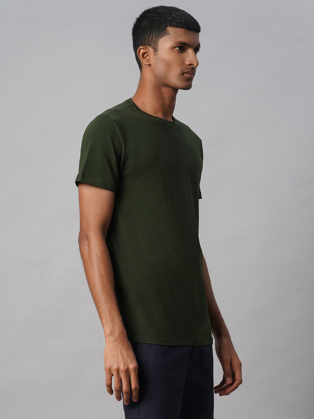 Buy Men's Cotton Bamboo Elastane Casual Wear Regular Fit