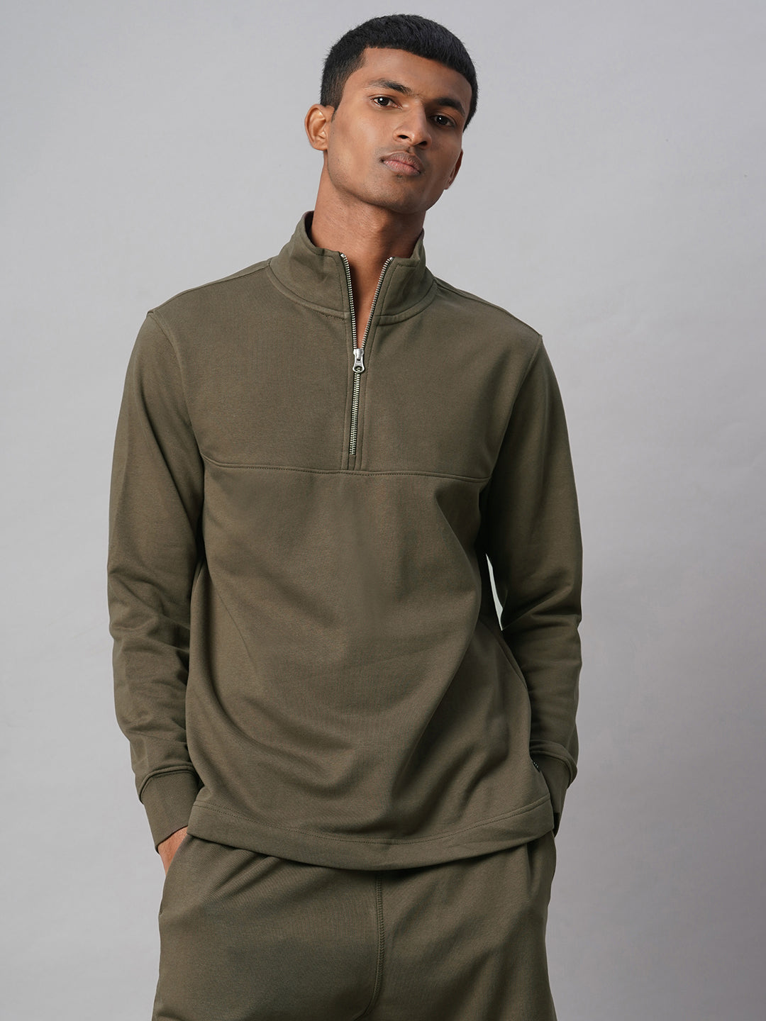 Men's Brown Cotton Polyester Regular Fit Tshirt