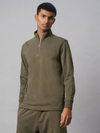 Men's Brown Cotton Polyester Regular Fit Tshirt