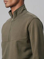 Men's Brown Cotton Polyester Regular Fit Tshirt