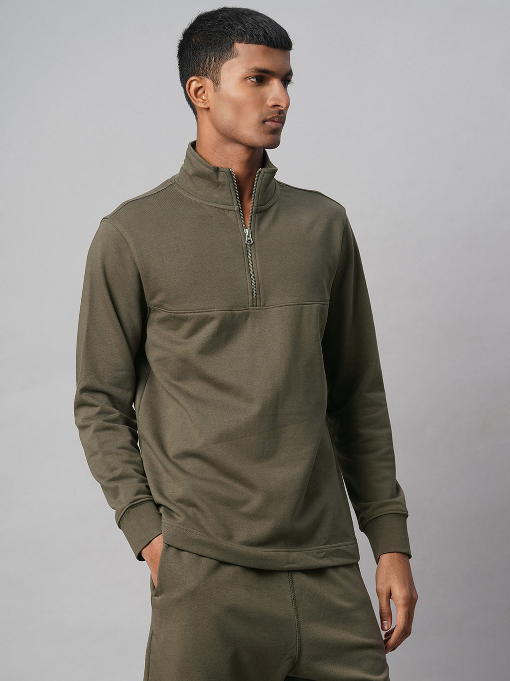 Men's Brown Cotton Polyester Regular Fit Tshirt