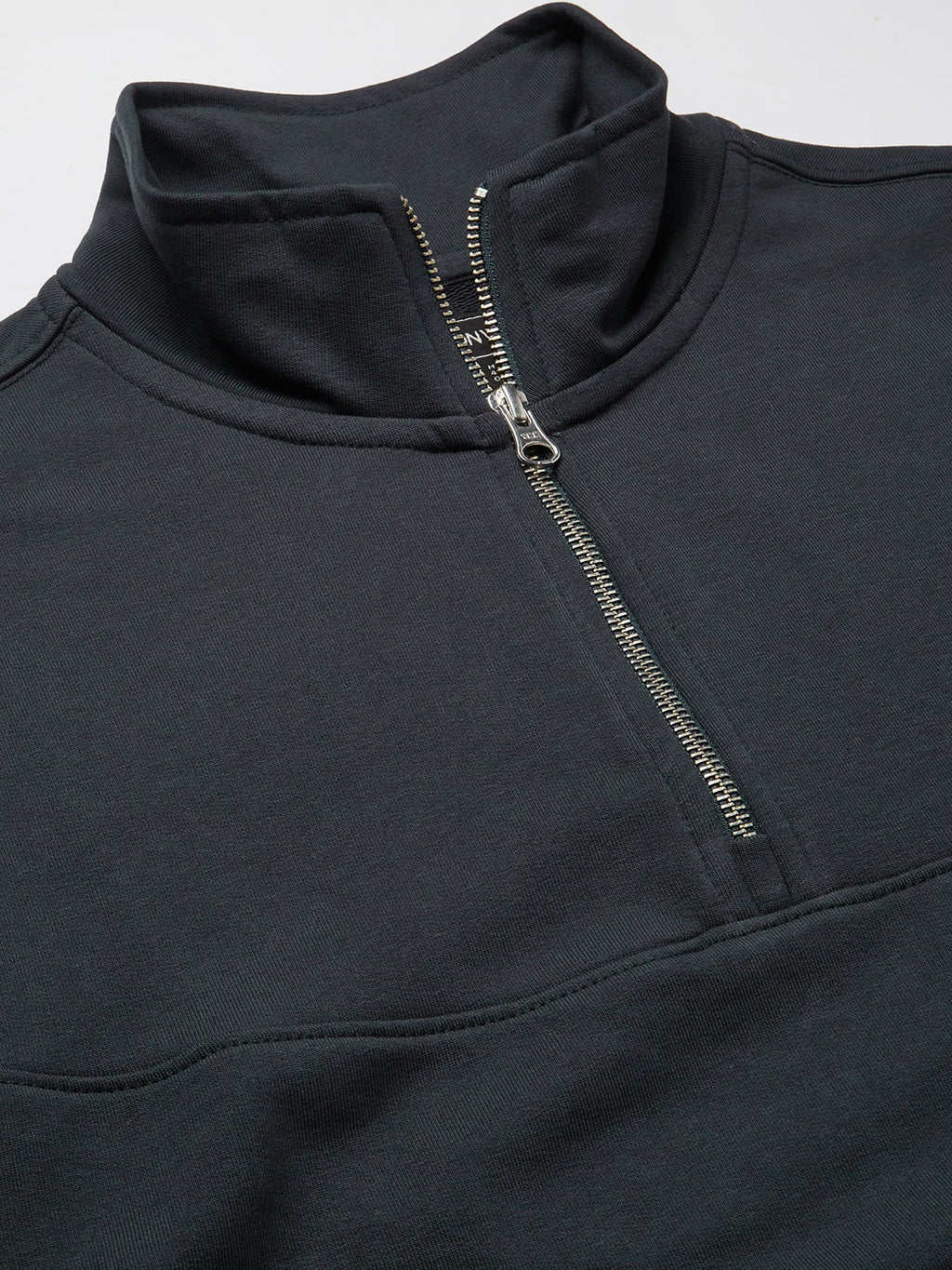 Men's Navy Cotton Polyester Regular Fit Tshirt