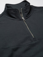 Men's Navy Cotton Polyester Regular Fit Tshirt