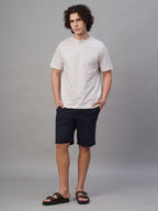 Men's Chalk 100% Cotton Regular Fit Tshirt