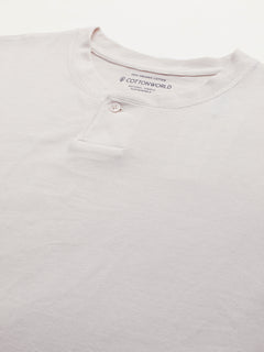 Men’s Cotton Regular Fit T-Shirt Chalk