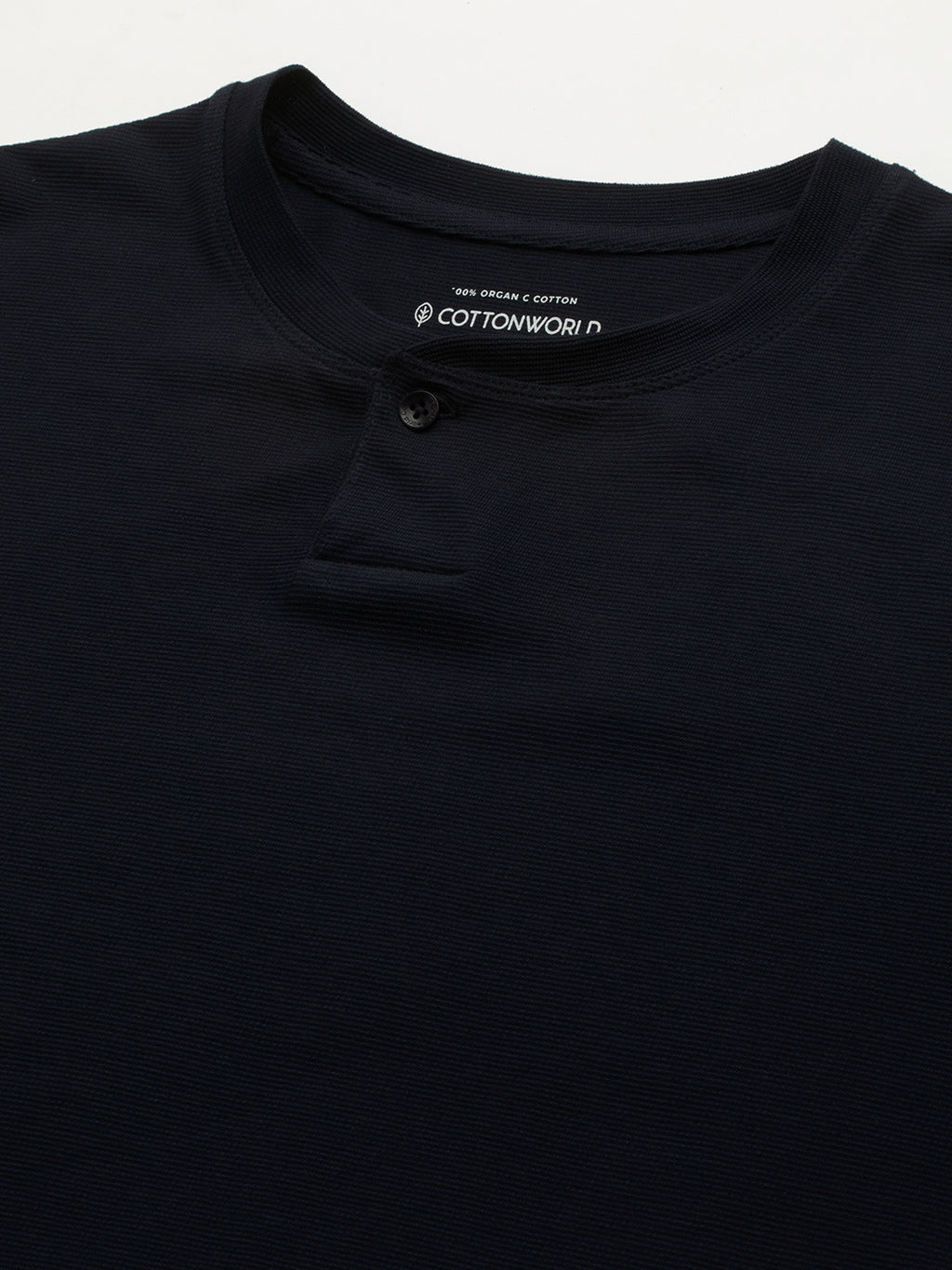 Men's Navy 100% Cotton Regular Fit Tshirt
