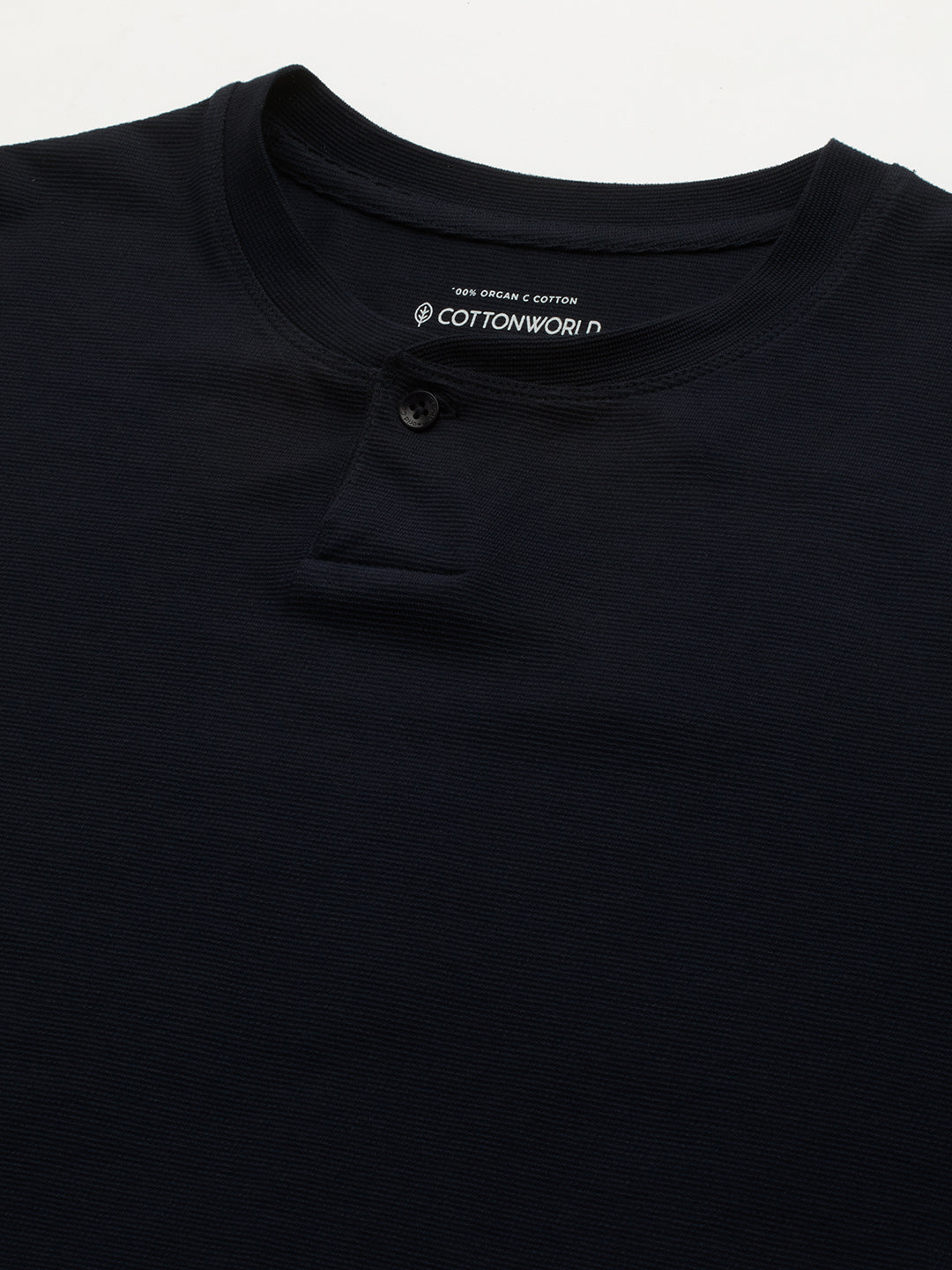 Men's Navy 100% Cotton Regular Fit Tshirt