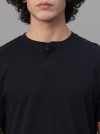 Men's Navy 100% Cotton Regular Fit Tshirt