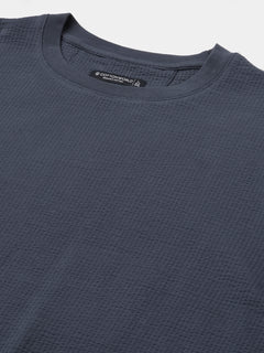 Men’s Cotton Elastane Regular Fit Round Neck T-Shirt Blue
