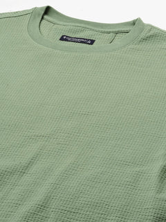 Men’s Cotton Elastane Regular Fit T-Shirt Green