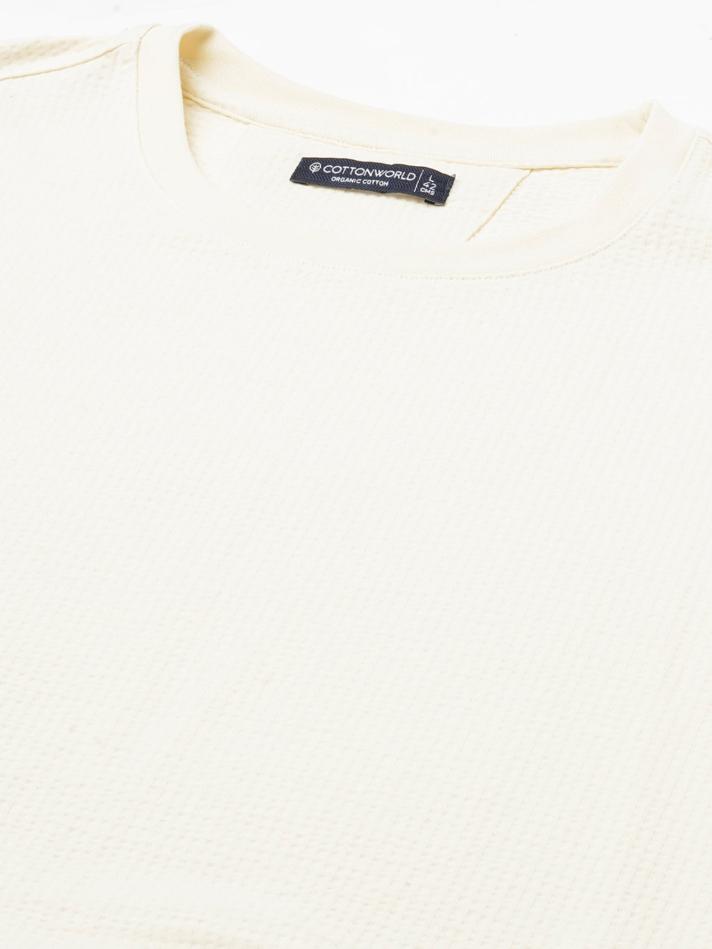 Men's Natural Cotton Elastane Regular Fit Tshirt