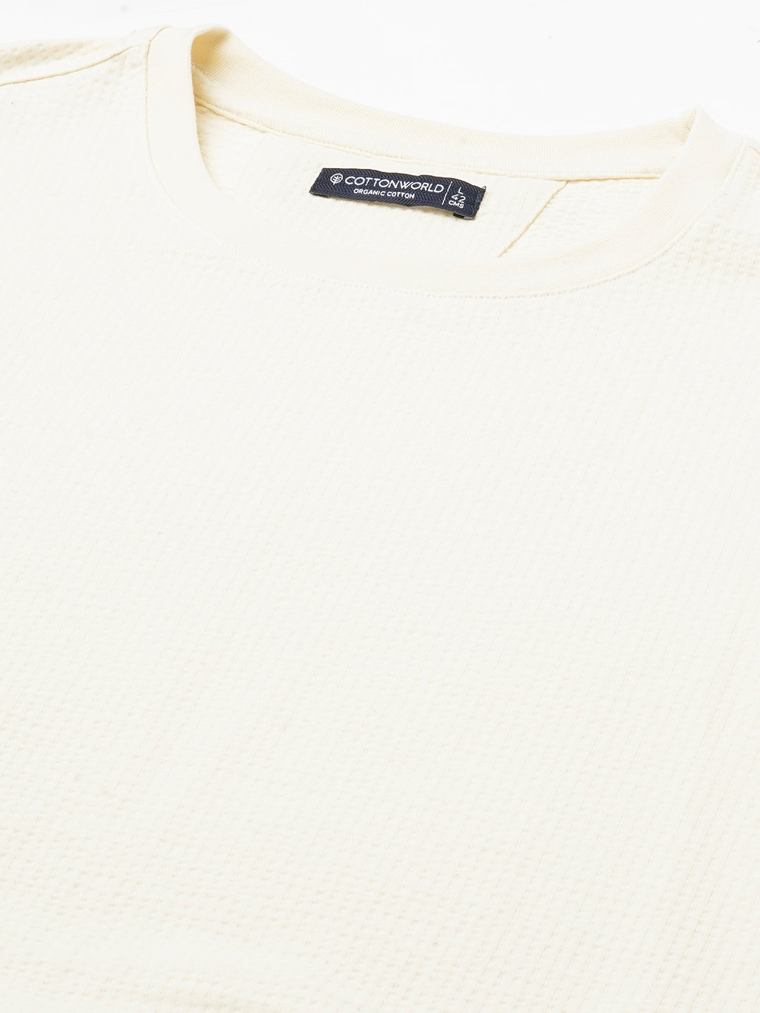 Men's Natural Cotton Elastane Regular Fit Tshirt