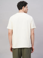 Men's Natural Cotton Elastane Regular Fit Tshirt