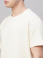 Men's Natural Cotton Elastane Regular Fit Tshirt