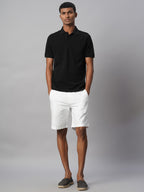 Men's Black 100% Cotton Regular Fit Tshirt