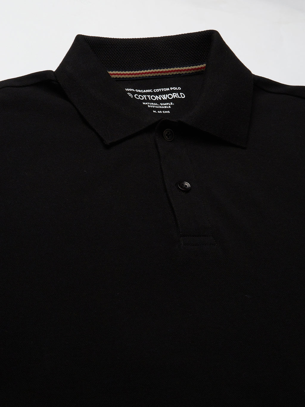 Men's Black 100% Cotton Regular Fit Tshirt