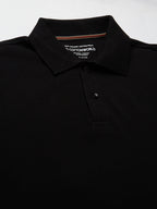 Men's Black 100% Cotton Regular Fit Tshirt