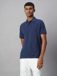 Men's Royal 100% Cotton Regular Fit Tshirt