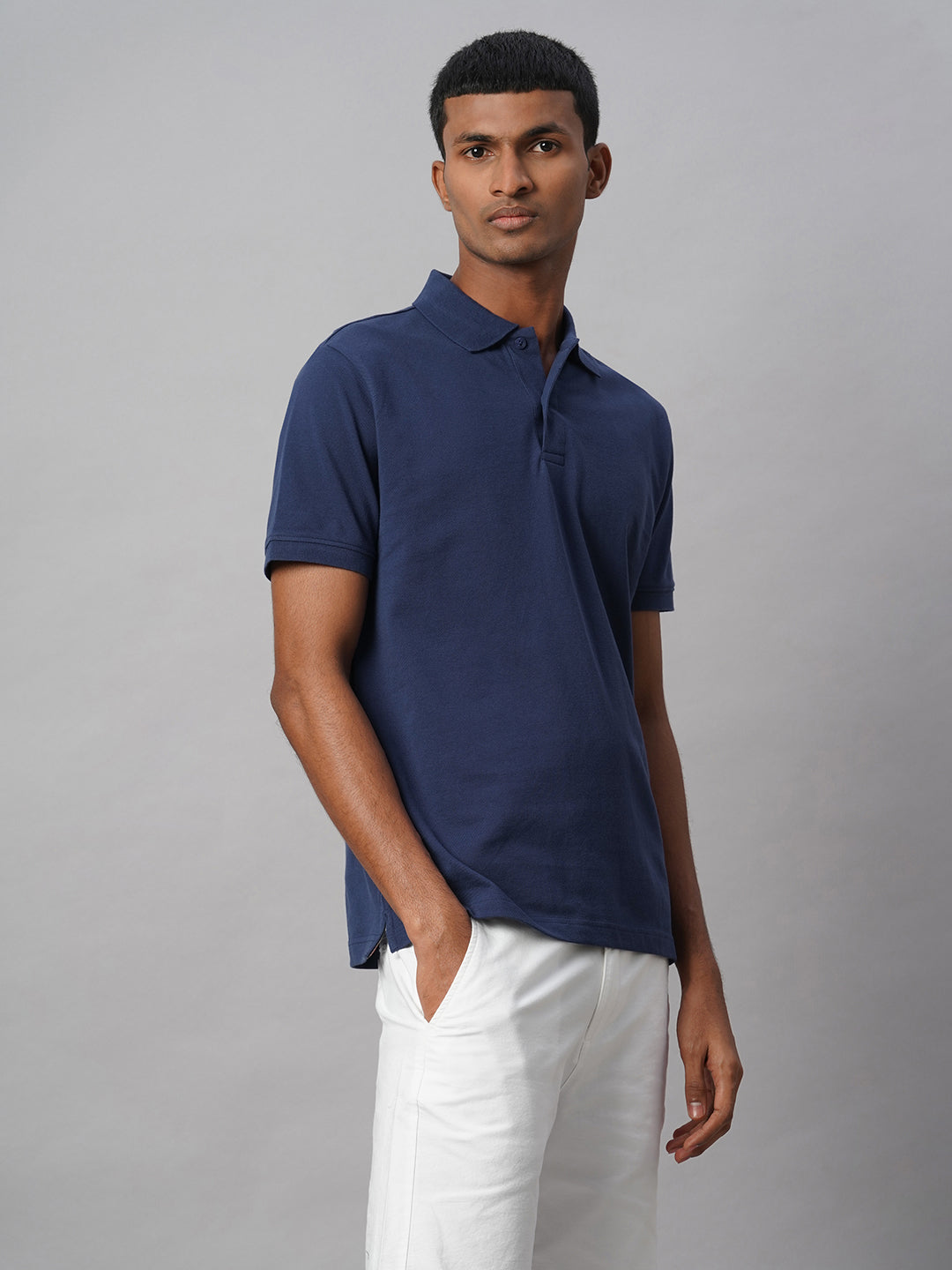 Men's Royal 100% Cotton Regular Fit Tshirt