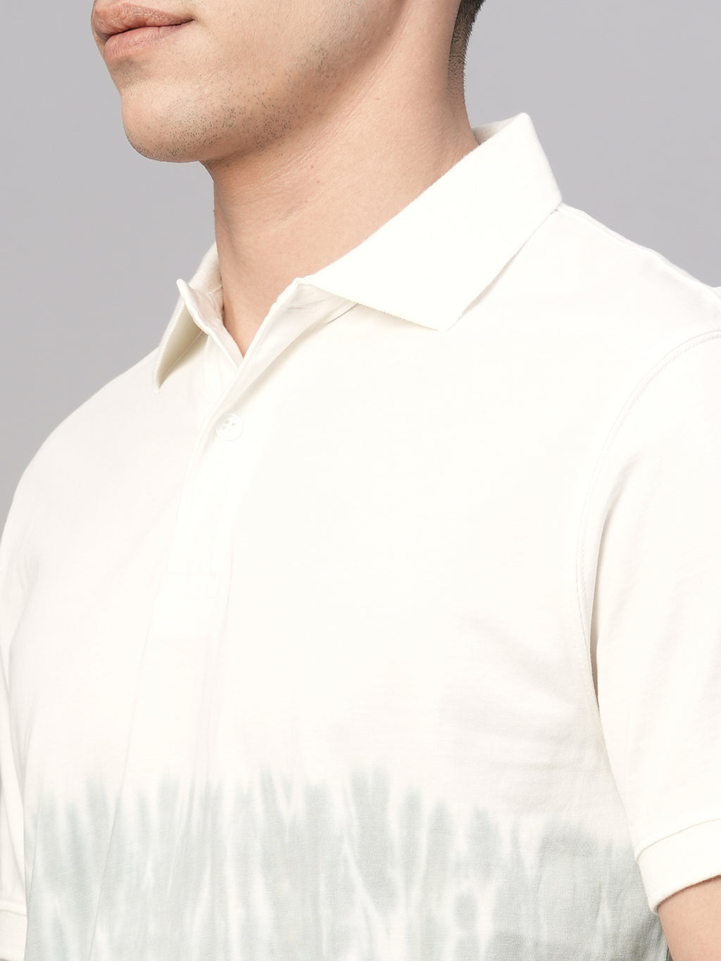 Men's Green Cotton Regular Fit Tshirt