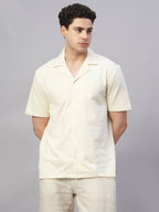 Men's Natural Cotton Elastane Regular Fit Tshirt