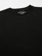 Men's Black 100% Cotton Regular Fit Tshirt
