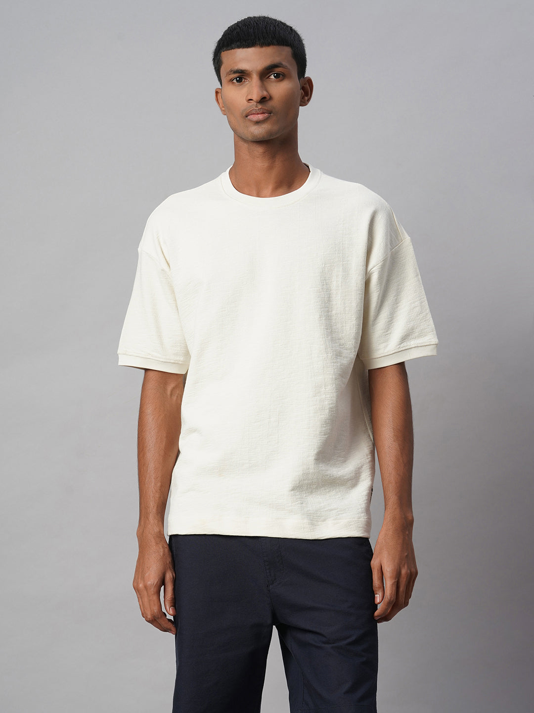 Men's Natural 100% Cotton Regular Fit Tshirt