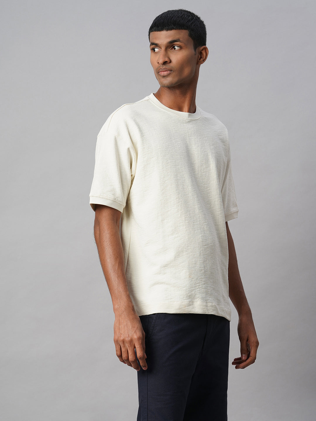 Men's Natural 100% Cotton Regular Fit Tshirt
