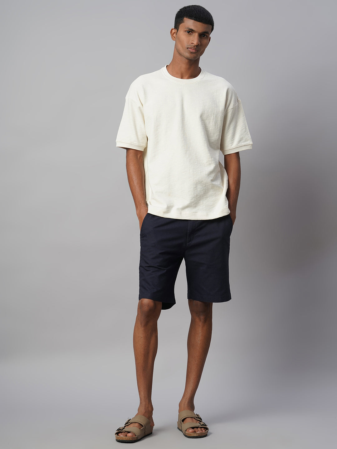 Men's Natural 100% Cotton Regular Fit Tshirt