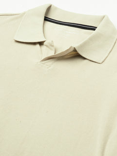 Men's 100% Cotton Pale Polo T Shirt Grey