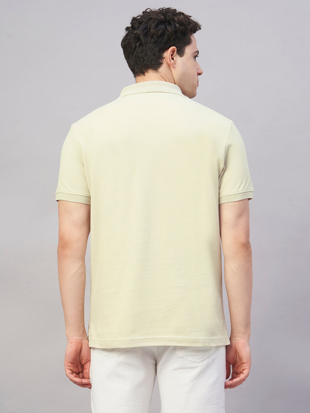 Men's Grey 100% Cotton Regular Fit Tshirt