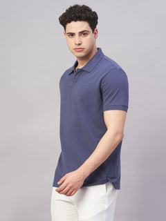Men's 100% Cotton Regular Fit Tshirt Marine